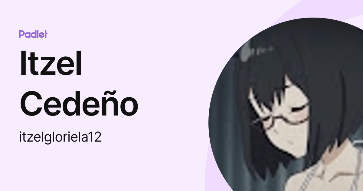 Itzel Cedeño (itzelgloriela12) profile | Padlet
