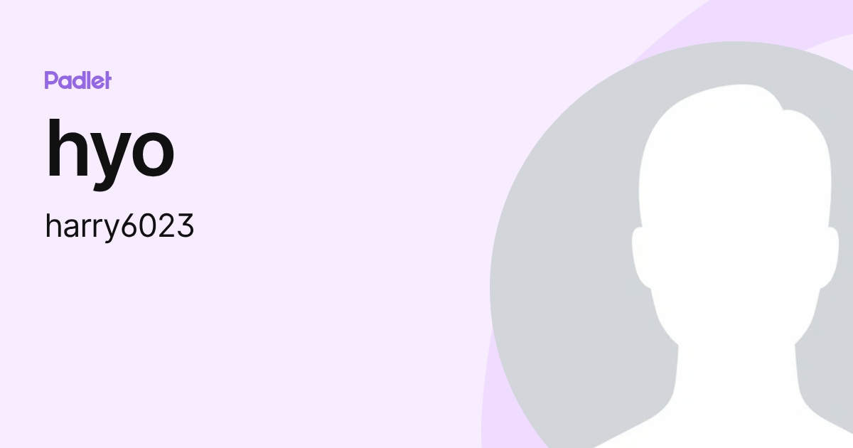 hyo (harry6023) profile | Padlet