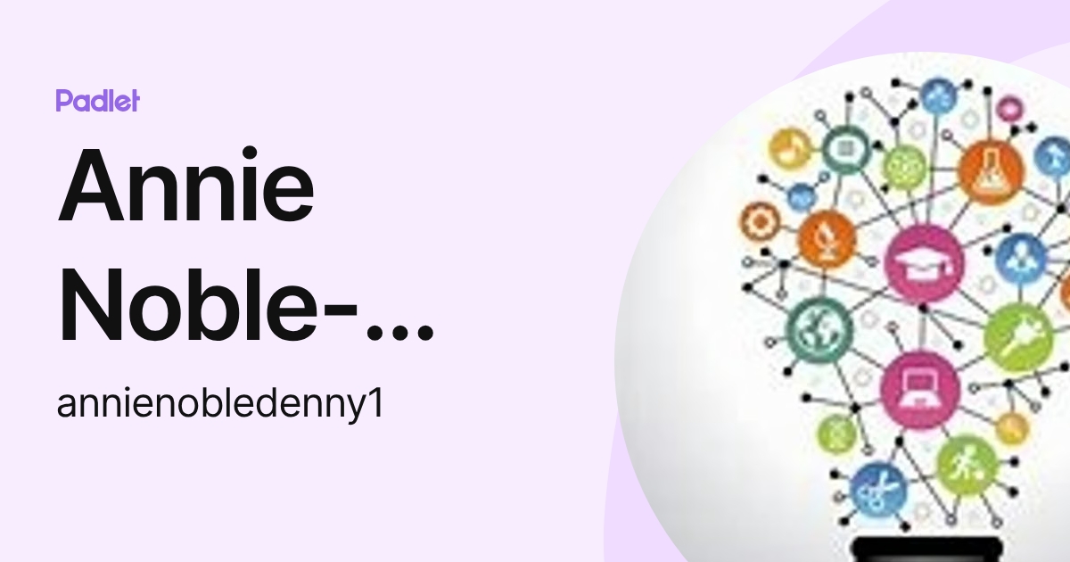 Annie Noble-Denny (annienobledenny1) profile | Padlet