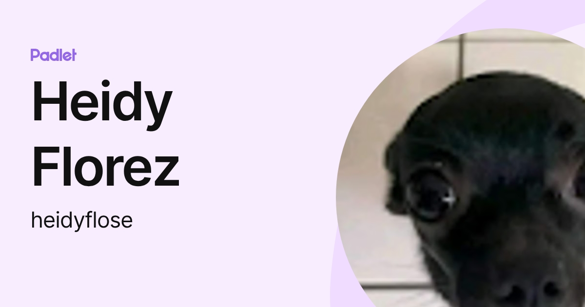Heidy Florez (heidyflose) profile | Padlet