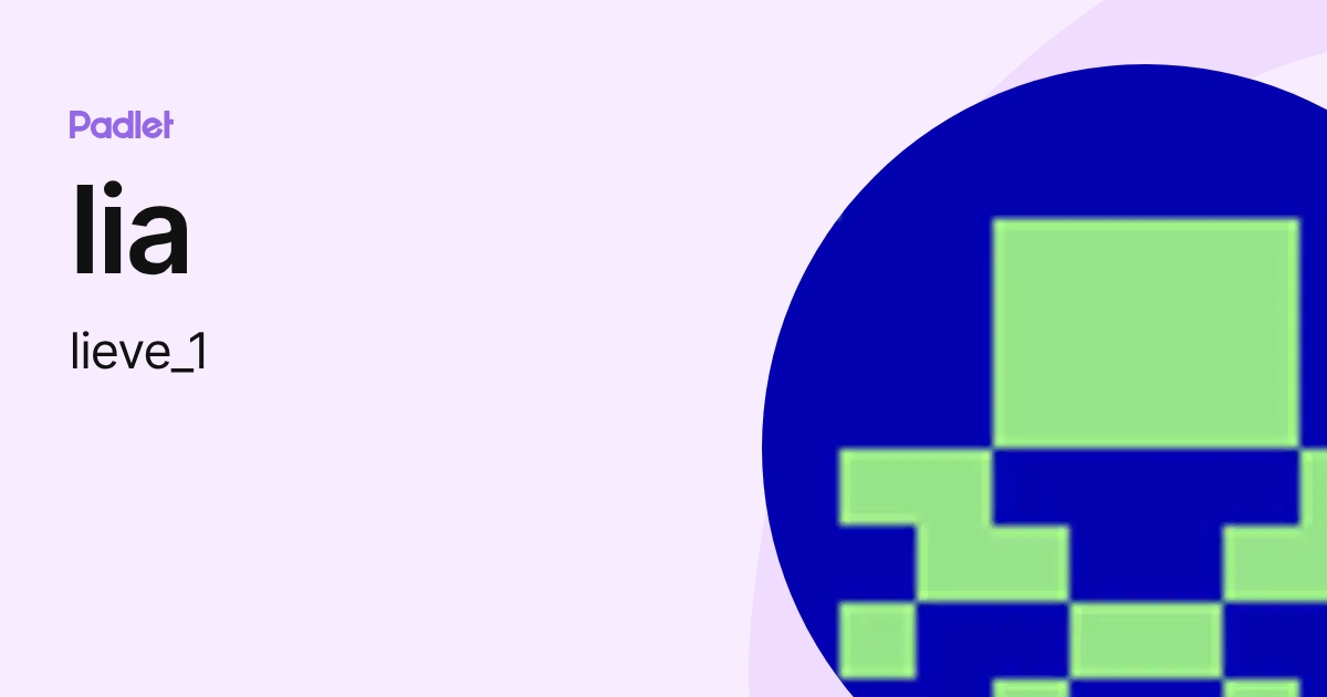 lia (lieve_1) profile | Padlet