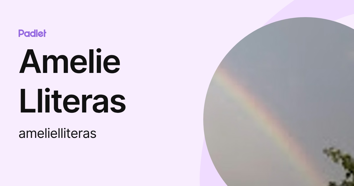 Amelie Lliteras (amelielliteras) profile | Padlet