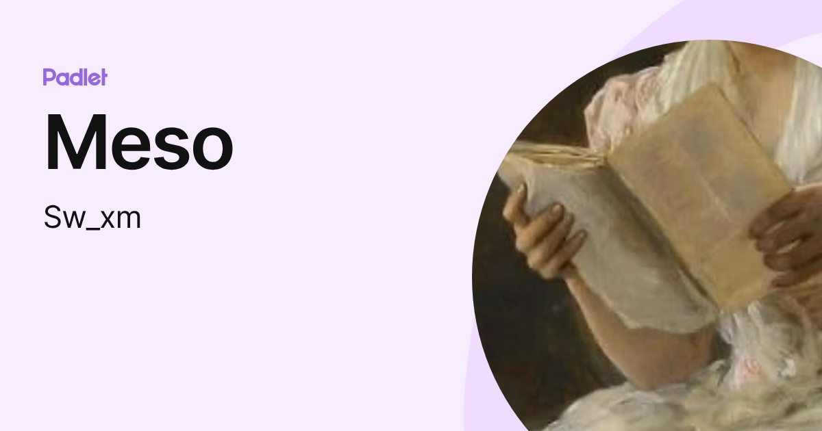 Meso (Sw_xm) profile | Padlet