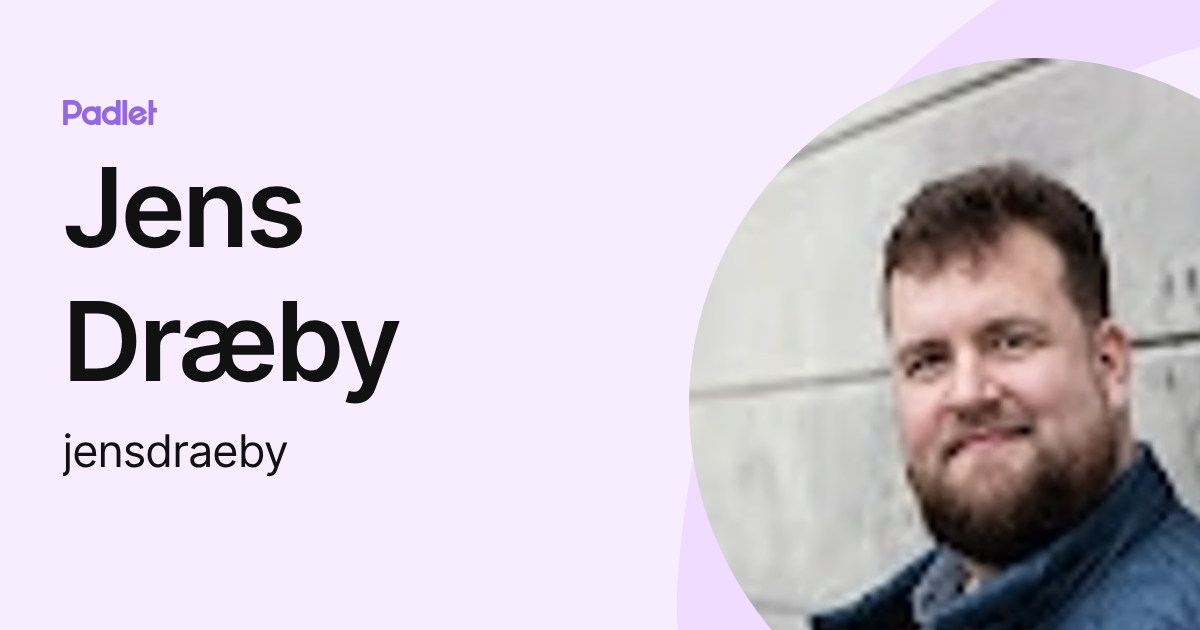 Jens Dræby (jensdraeby) profile | Padlet