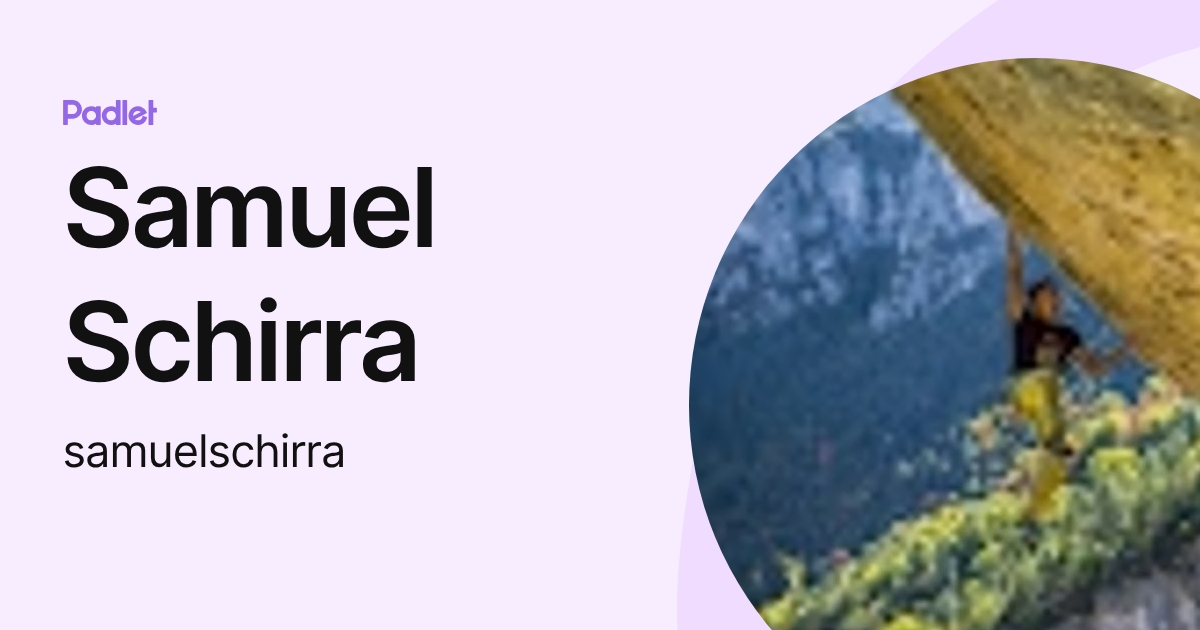 Samuel Schirra (samuelschirra) profile | Padlet