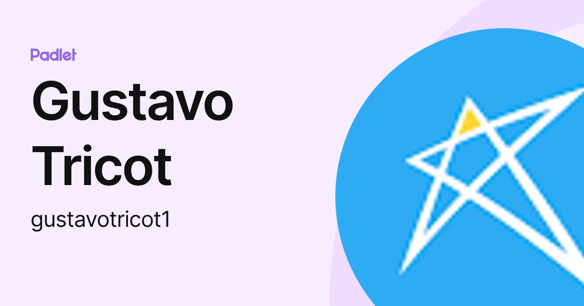 Gustavo Tricot (gustavotricot1) profile | Padlet