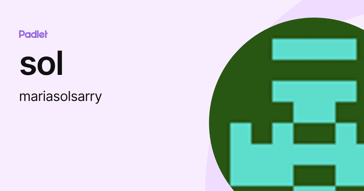 sol (mariasolsarry) profile | Padlet