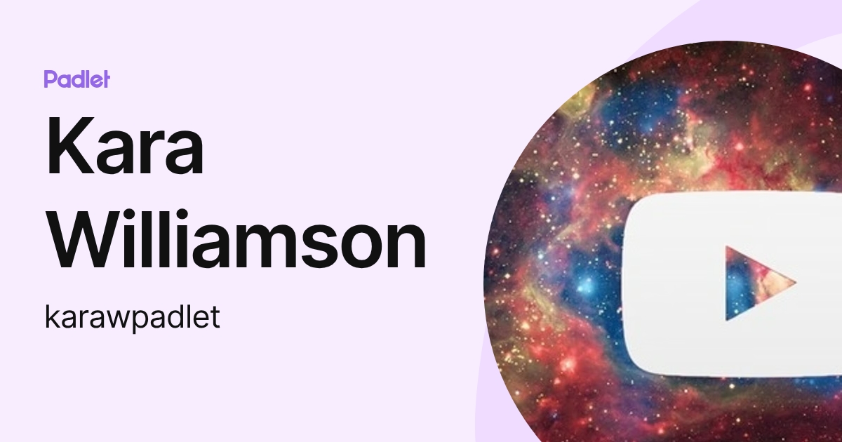 Kara Williamson (karawpadlet) profile | Padlet