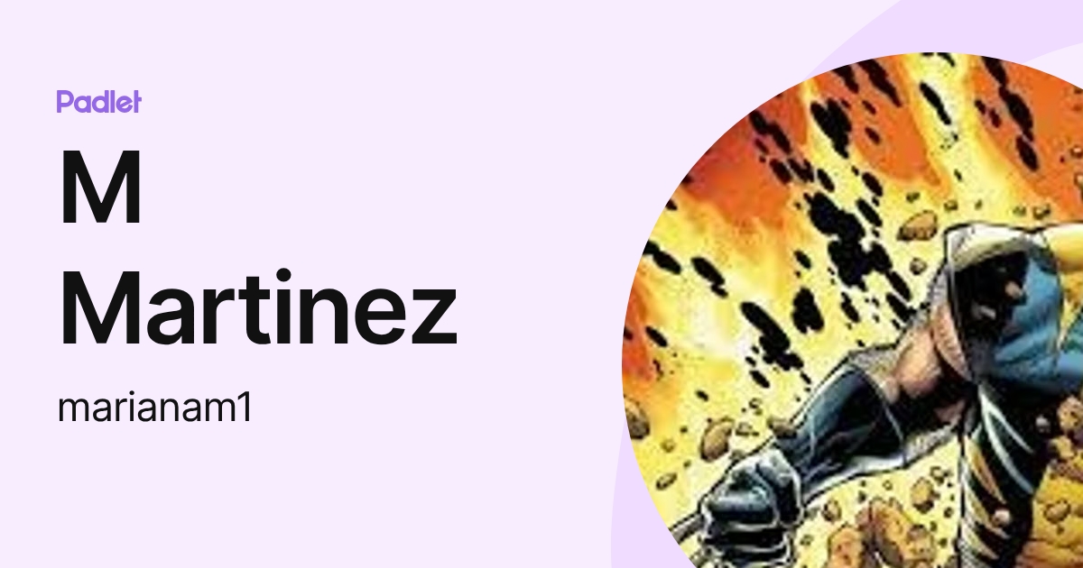 M Martinez (marianam1) profile | Padlet