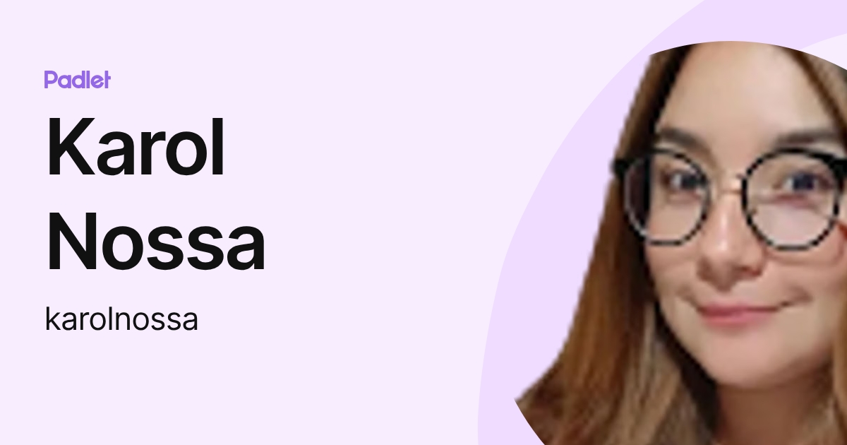 Karol Nossa (karolnossa) profile | Padlet