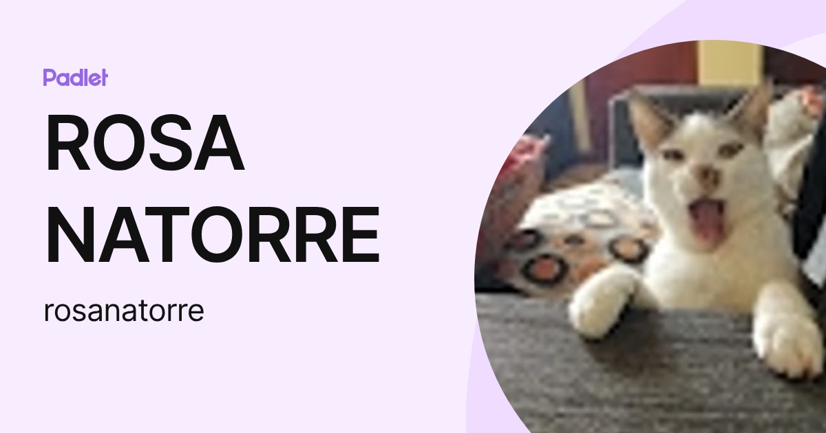 ROSA NATORRE (rosanatorre) profile | Padlet