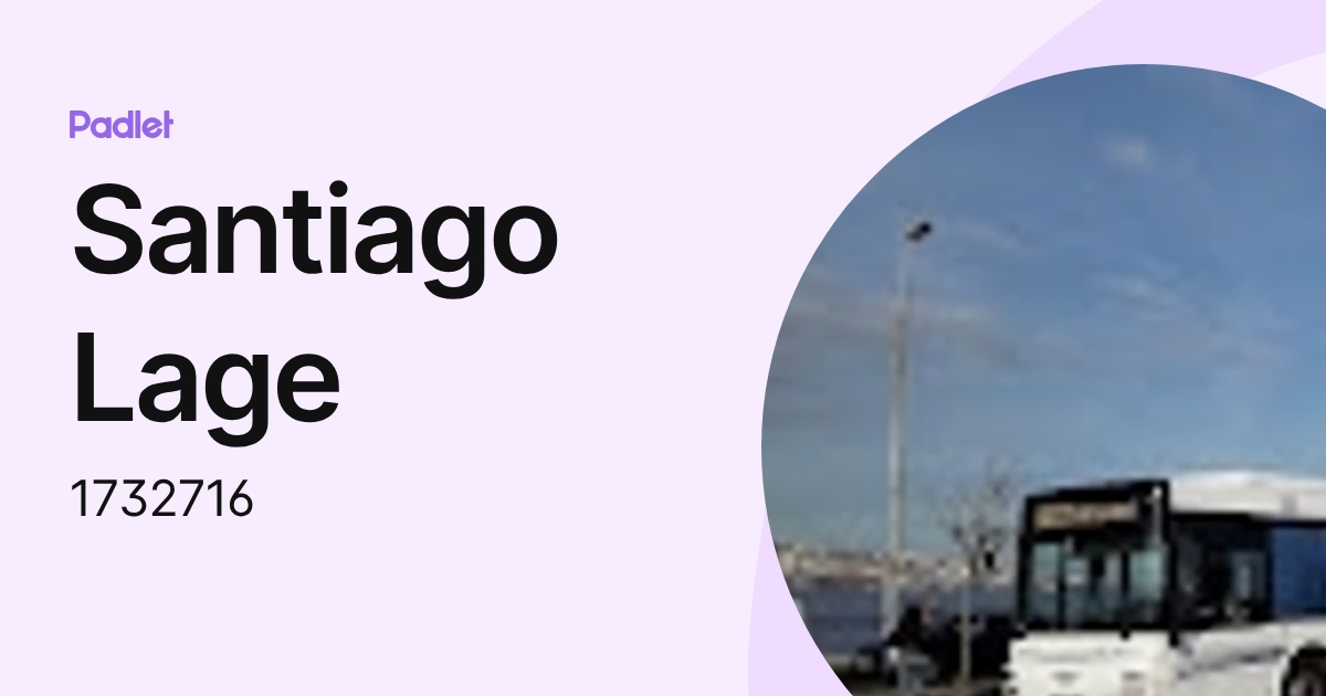 Santiago Lage (1732716) profile | Padlet