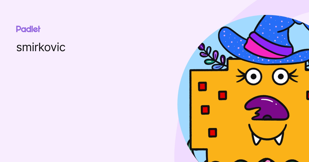 smirkovic profile | Padlet