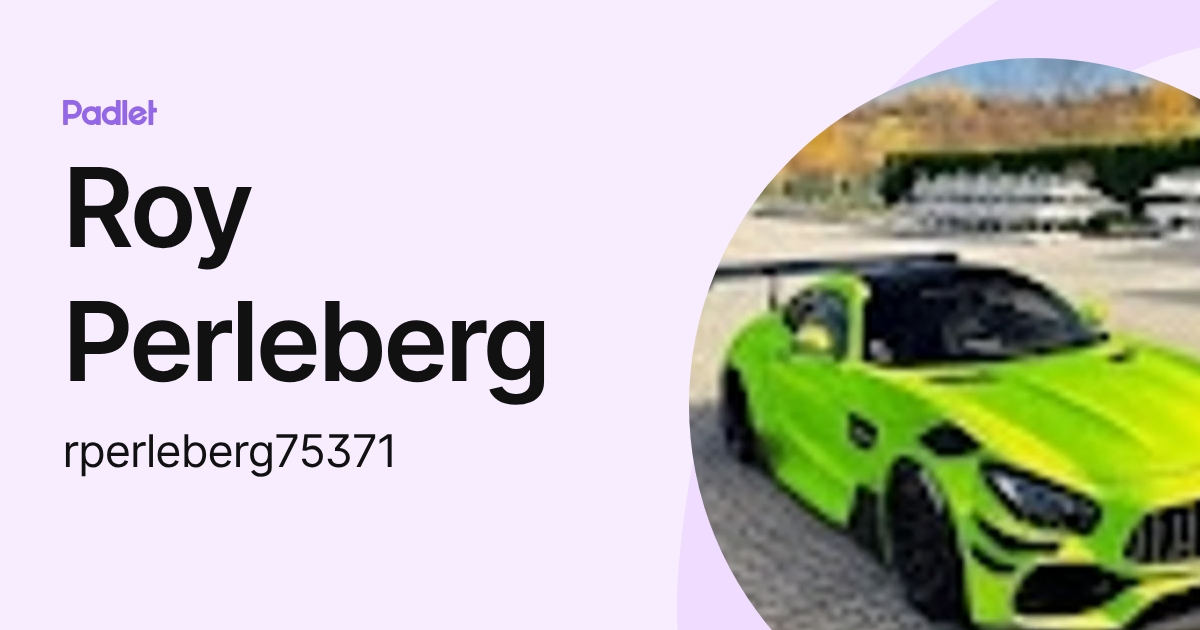 Roy Perleberg (rperleberg75371) profile | Padlet
