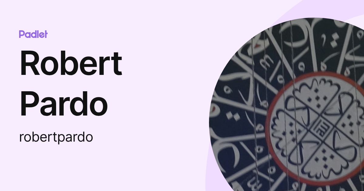 Robert Pardo (robertpardo) profile | Padlet