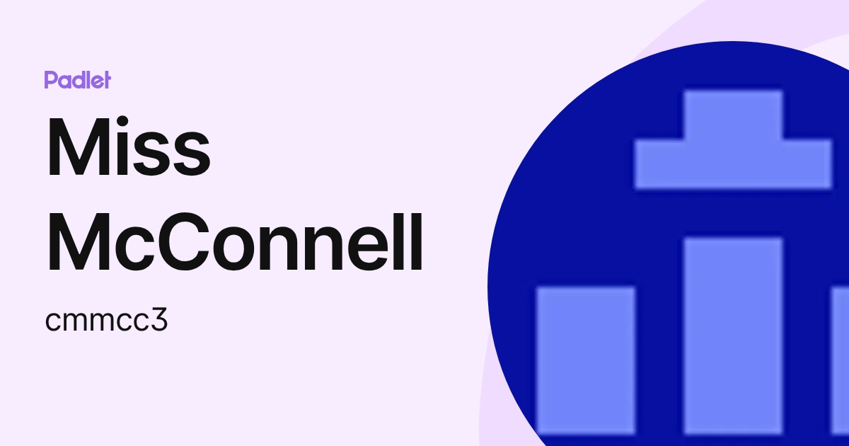Miss McConnell (cmmcc3) profile | Padlet