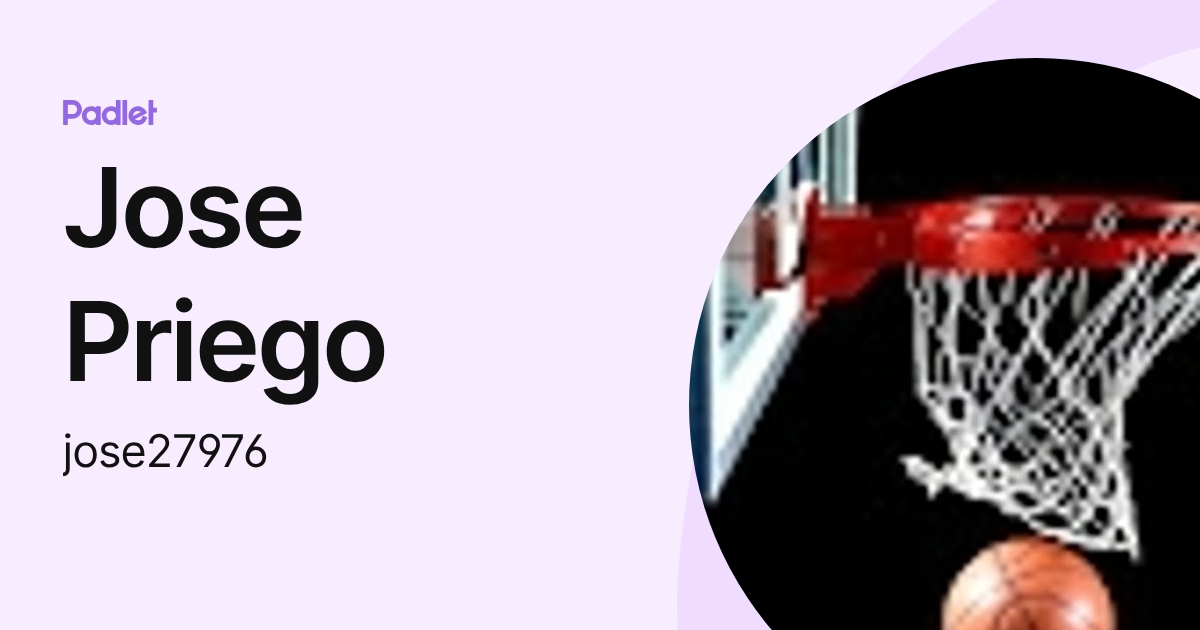 Jose Priego (jose27976) profile | Padlet