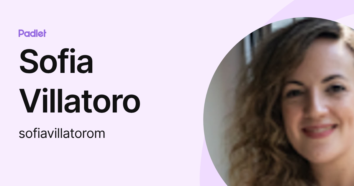 Sofia Villatoro (sofiavillatorom) profile | Padlet