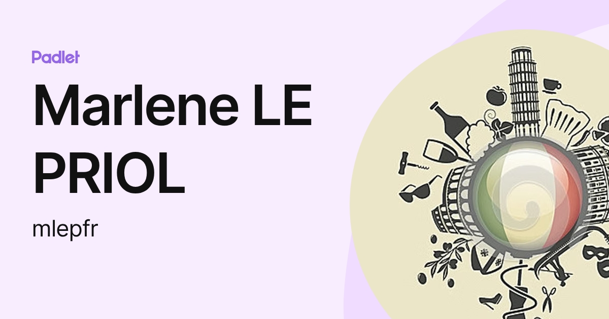 Marlene LE PRIOL (mlepfr) profile | Padlet