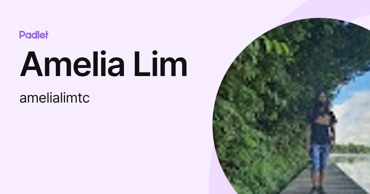 Amelia Lim (amelialimtc) profile | Padlet