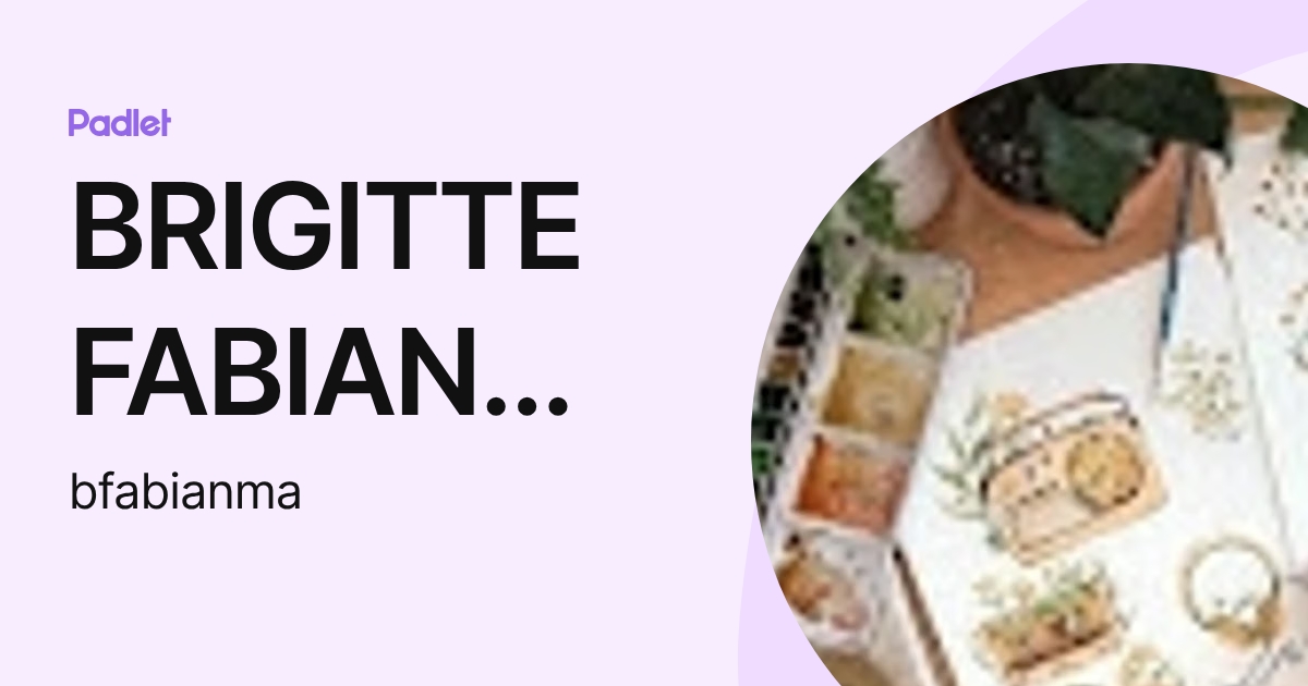 BRIGITTE FABIAN MARCELO (bfabianma) profile | Padlet