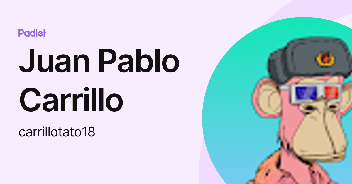 Juan Pablo Carrillo (carrillotato18) profile | Padlet