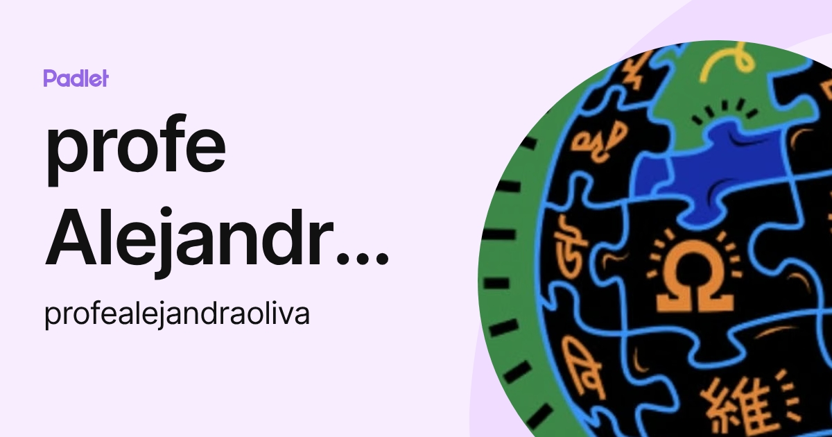 profe Alejandra Oliva (profealejandraoliva) profile | Padlet