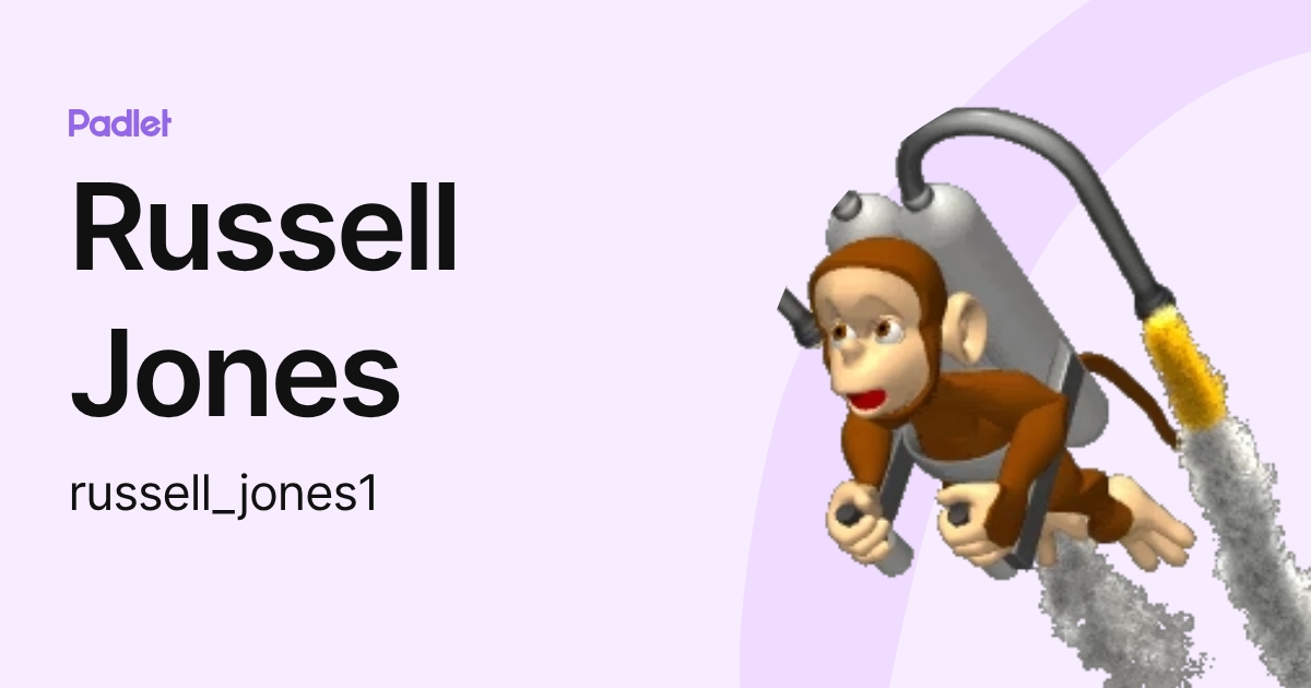 Russell Jones (russell_jones1) profile | Padlet