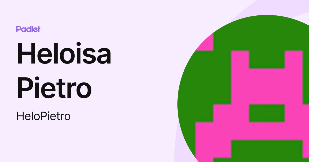 Heloisa Pietro (HeloPietro) profile | Padlet