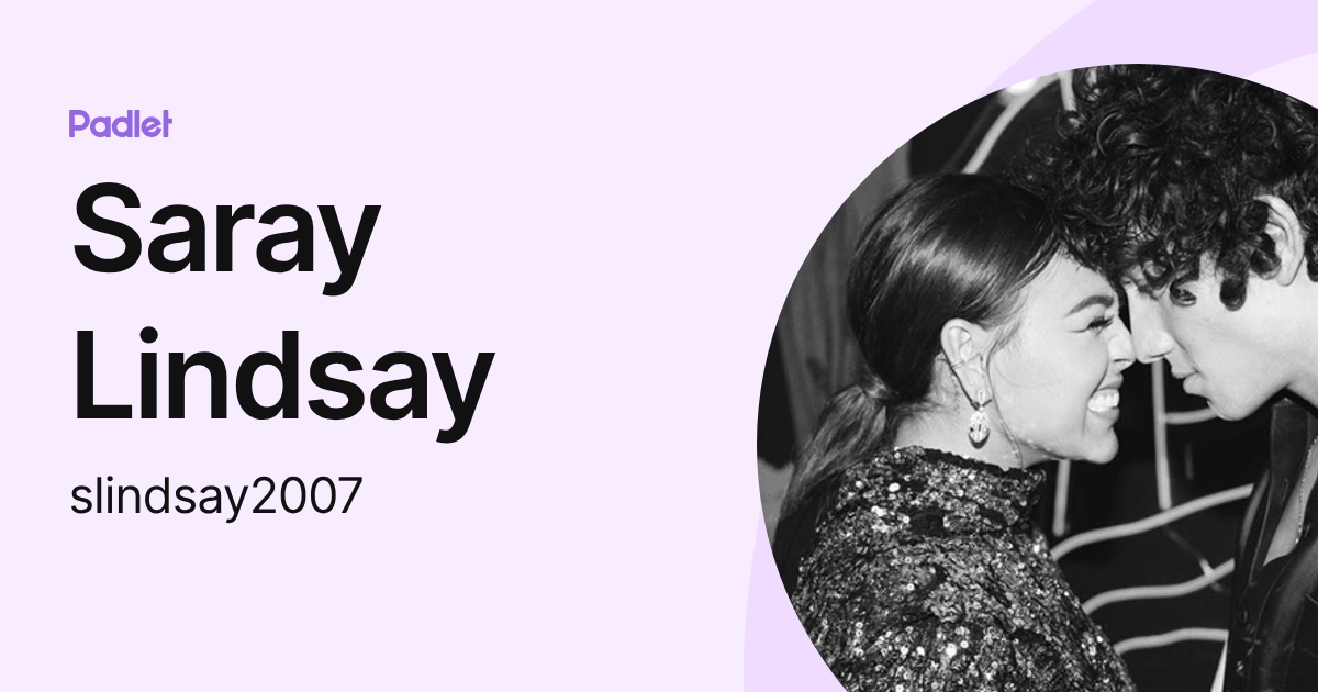 Saray Lindsay (slindsay2007) profile | Padlet