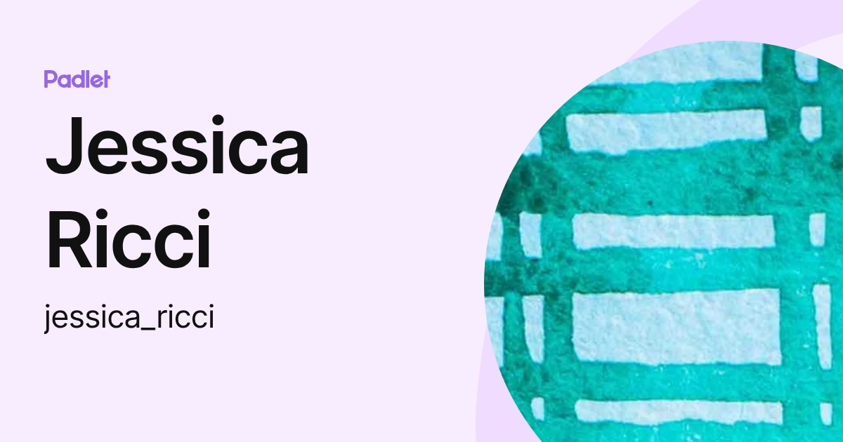Jessica Ricci (jessica_ricci) profile | Padlet