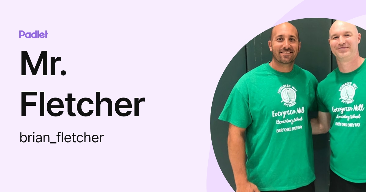 Mr. Fletcher (brian_fletcher) profile | Padlet