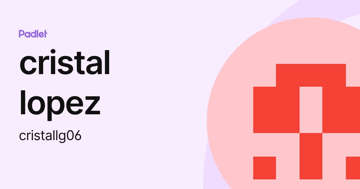 cristal lopez (cristallg06) profile | Padlet