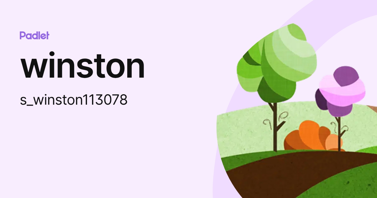 winston (s_winston113078) profile | Padlet