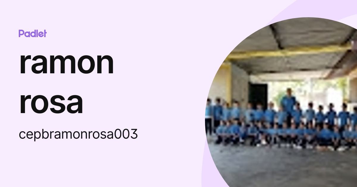 ramon rosa (cepbramonrosa003) profile | Padlet