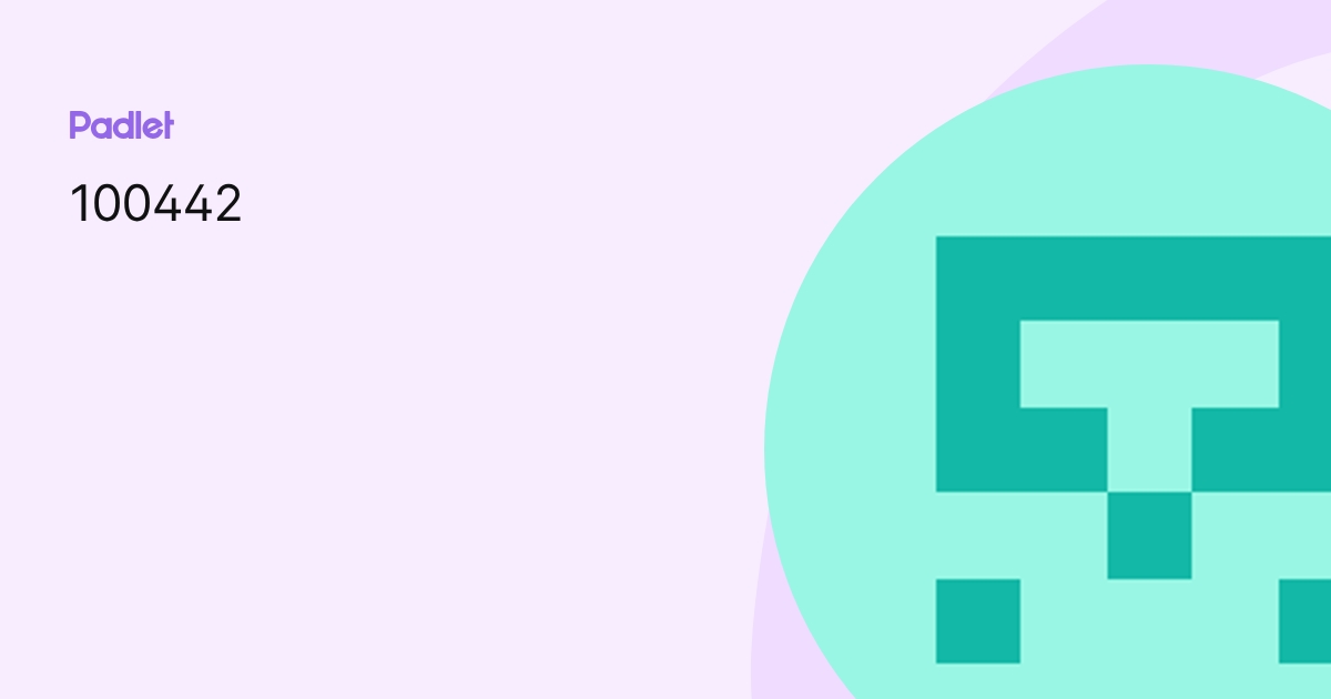 100442 profile | Padlet
