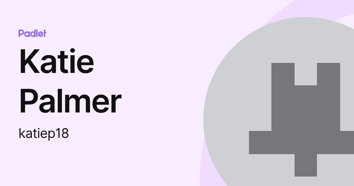Katie Palmer (katiep18) profile | Padlet