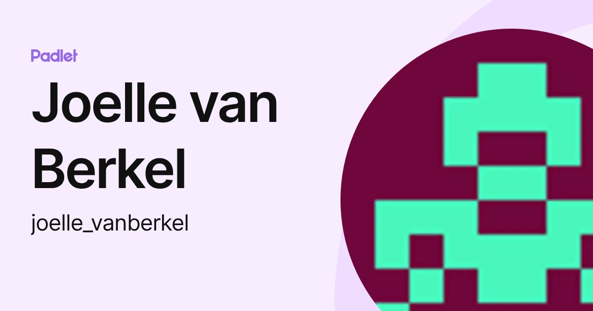 Joelle van Berkel (joelle_vanberkel) profile | Padlet