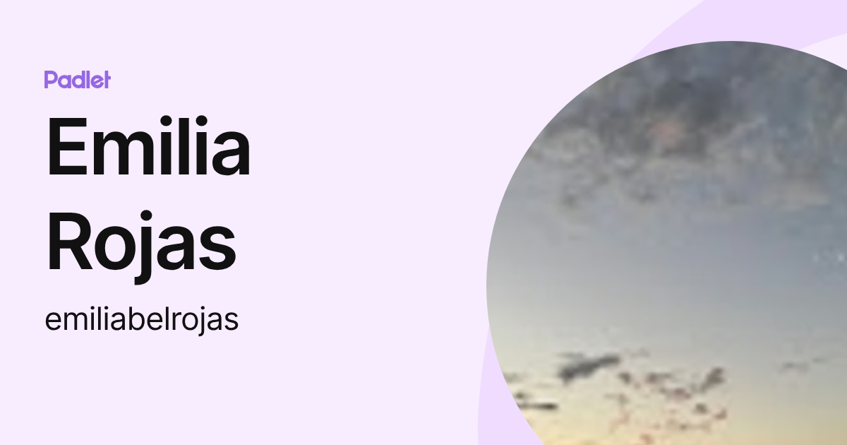 Emilia Rojas (emiliabelrojas) profile | Padlet