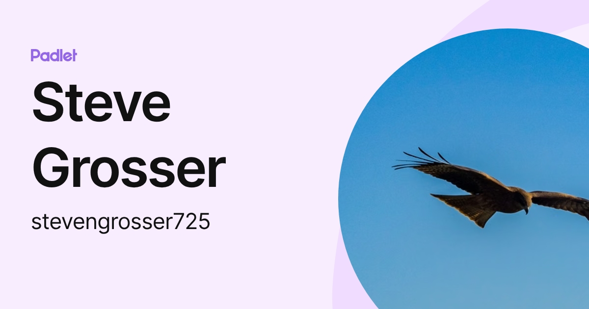 Steve Grosser (stevengrosser725) profile | Padlet