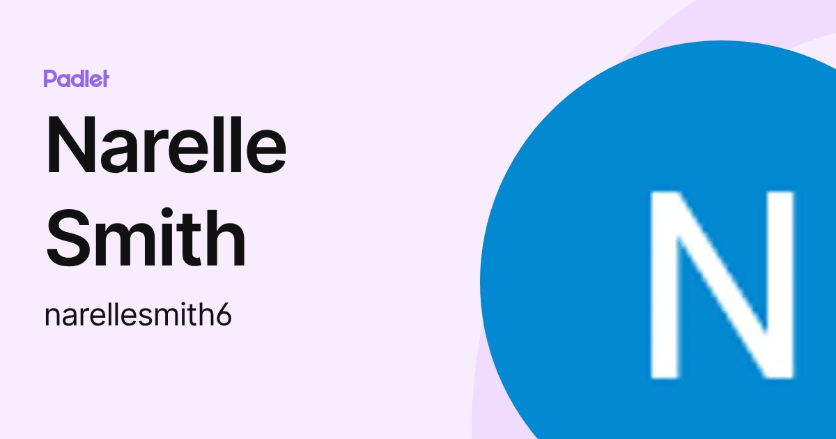 Narelle Smith (narellesmith6) profile | Padlet