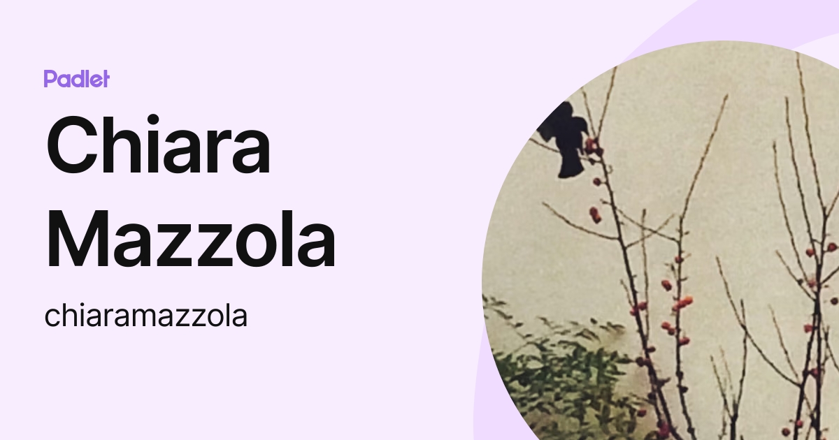 Chiara Mazzola (chiaramazzola) profile | Padlet