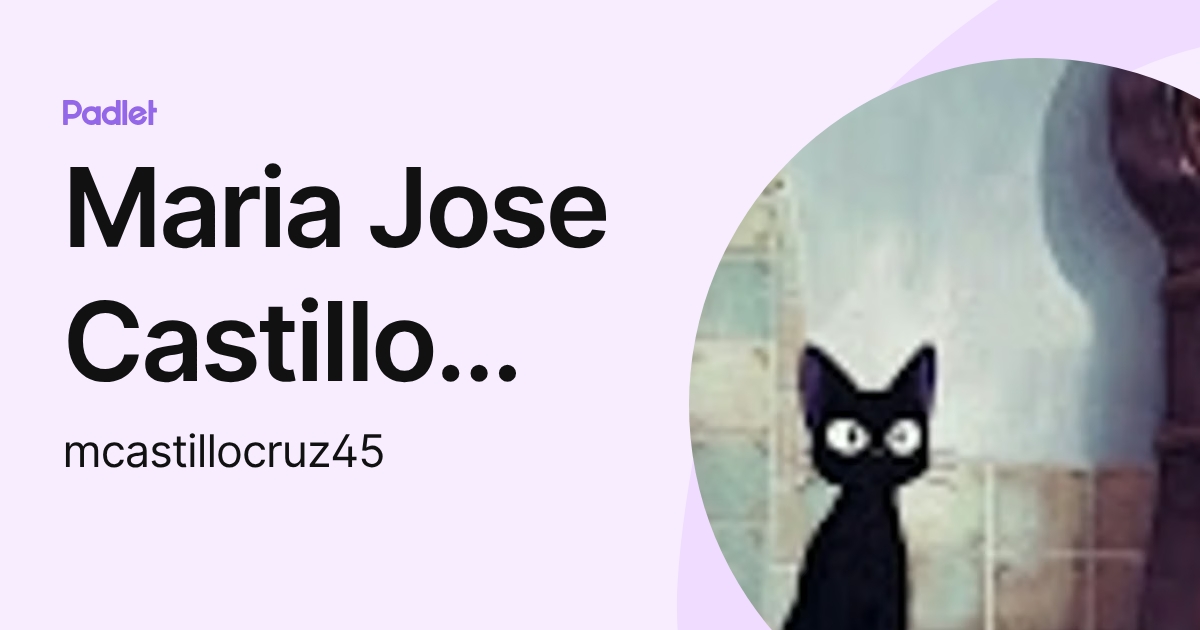 Maria Jose Castillo Cruz (mcastillocruz45) profile | Padlet
