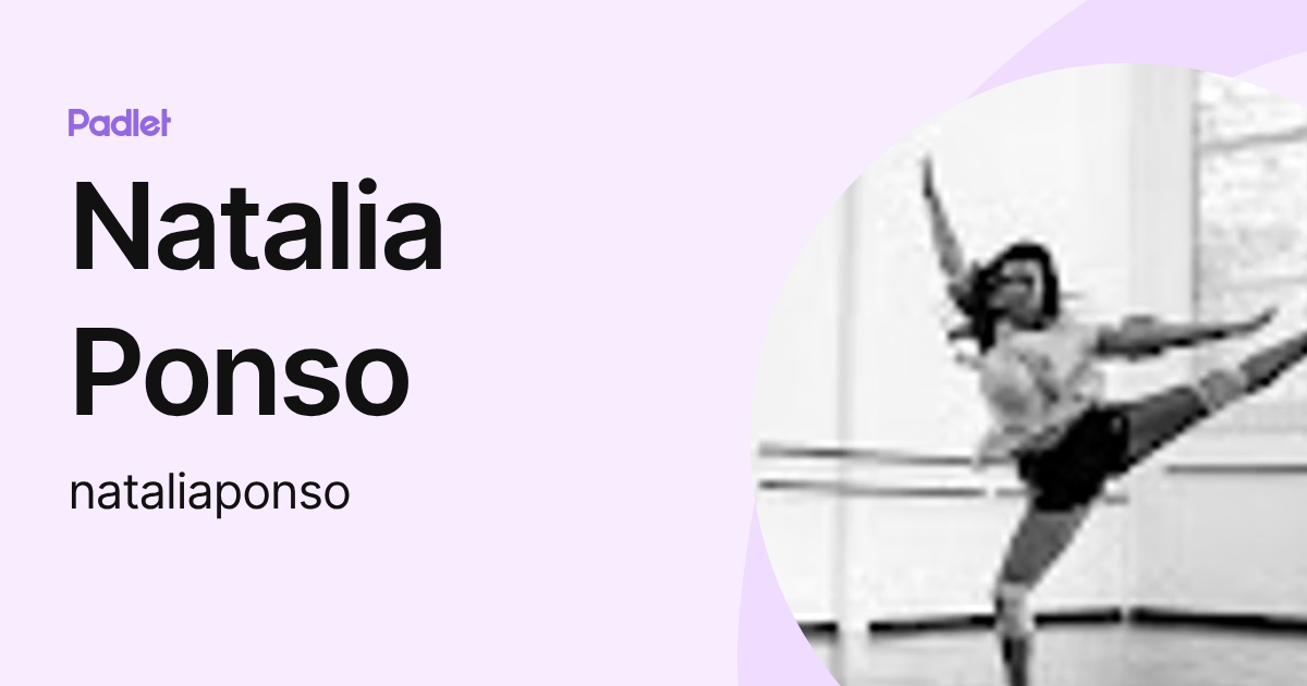 Natalia Ponso (nataliaponso) profile | Padlet