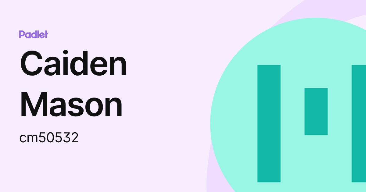 Caiden Mason (cm50532) profile | Padlet