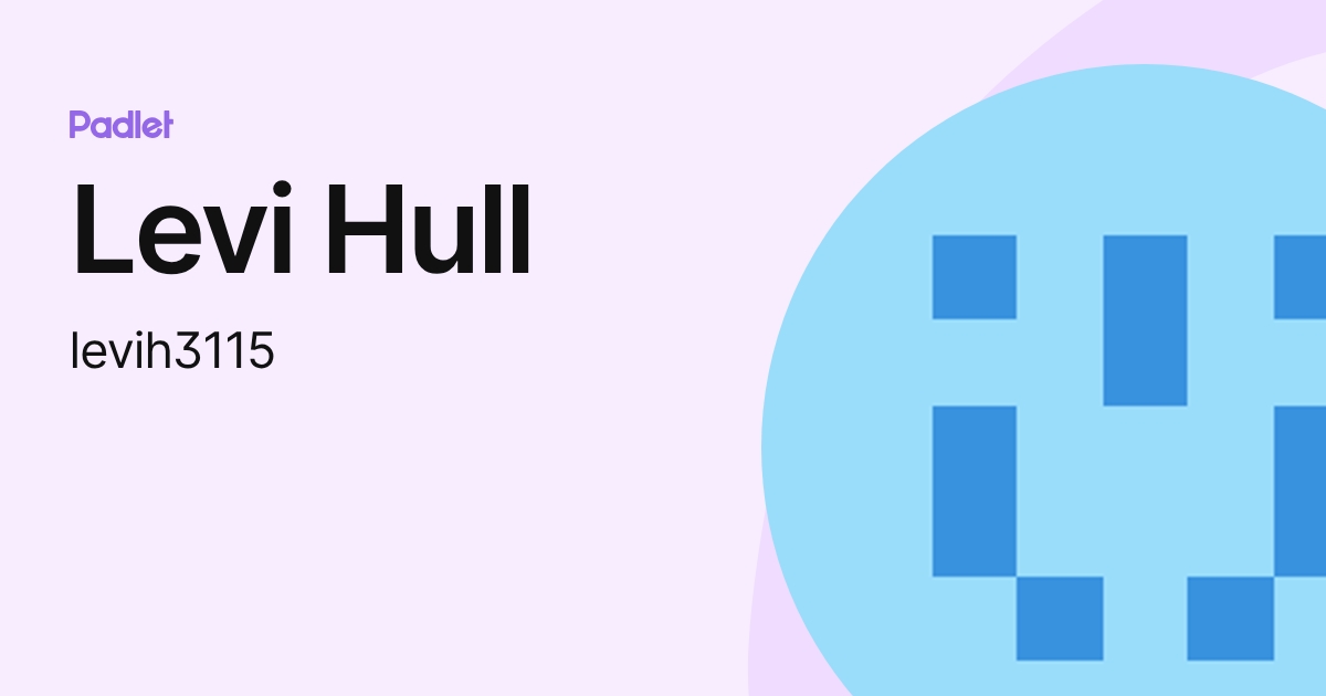 Levi Hull (levih3115) profile | Padlet
