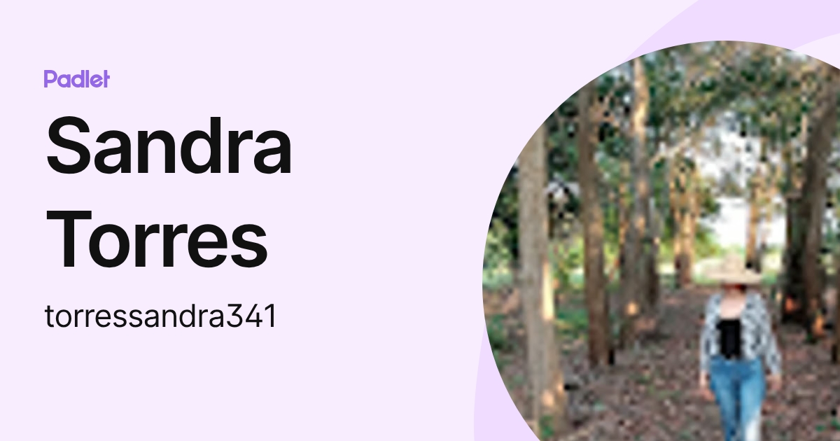 Sandra Torres (torressandra341) profile | Padlet