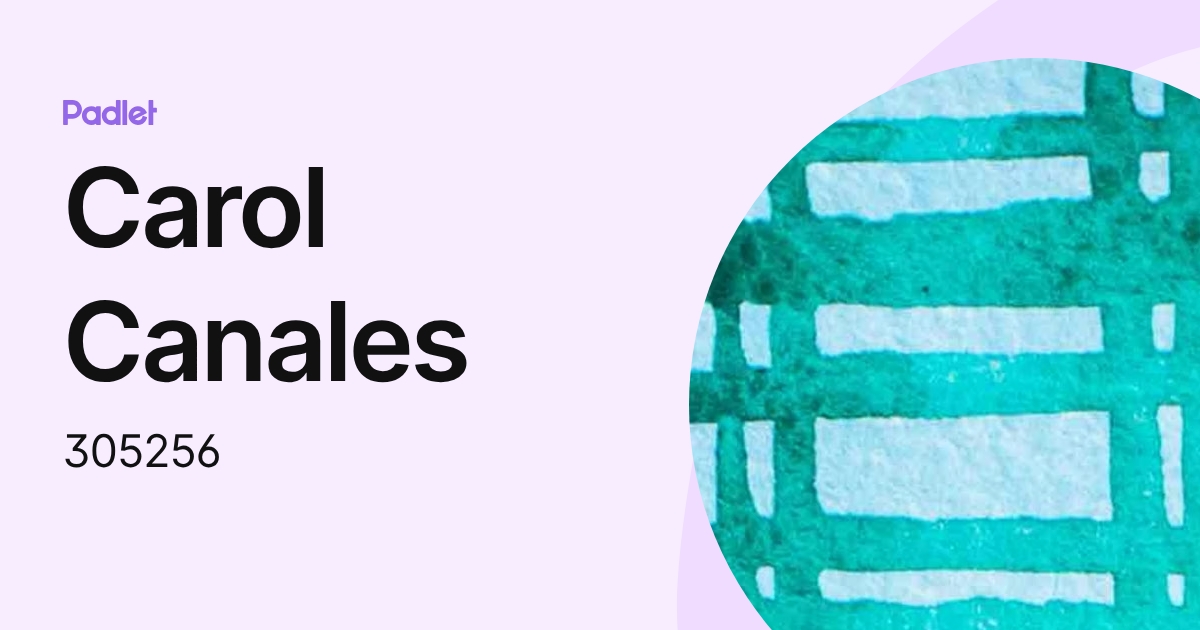 Carol Canales (305256) profile | Padlet