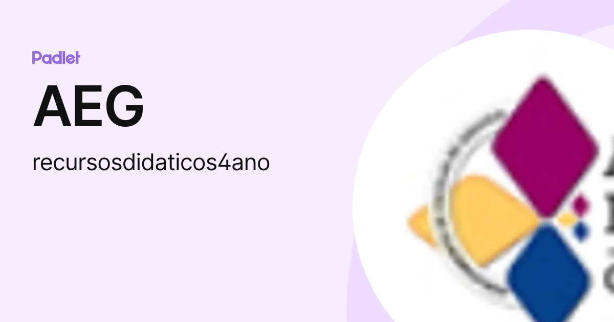 AEG (recursosdidaticos4ano) profile | Padlet