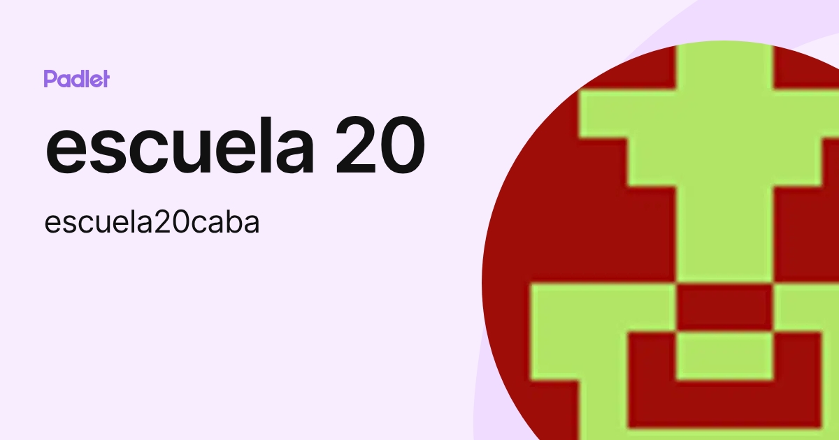 escuela 20 (escuela20caba) perfil | Padlet